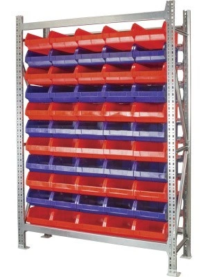 Комплект стеллажный модульный 2000x1310x400 / 11 ярусов с ящиком в количестве 55 штук., арт. КМС-14-2000/5003, код: 10520