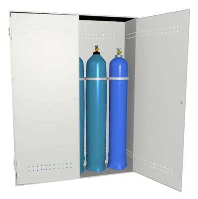 Шкаф под пять баллонов 2000x1650x500 мм Светло-серый