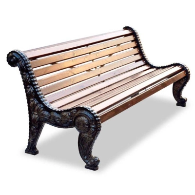 Скамейка чугунная «Городская роща» 2,0 м (2 опоры)