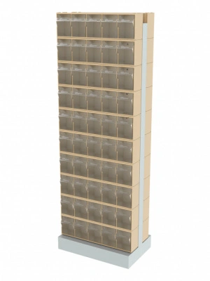 Стойка бежевая двусторонняя напольная Стелла-техник 406-00-00-10-B