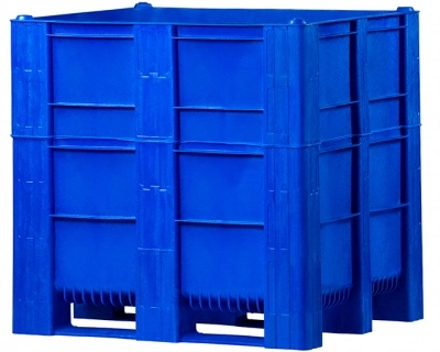 Большой пластиковый контейнер Модель1000-ACE SH-1140, 1200х1000х1140 мм сплошной, на полозьях