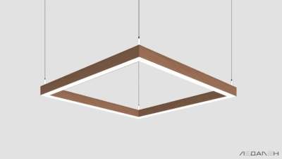 WOOD KVADRATO 6000K 58W Орех грецкий, корпус 