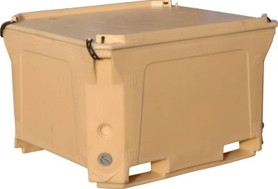 Контейнер 1230х1030х820 мм с крышкой, арт. RIC 660 бежевый, код: 01322