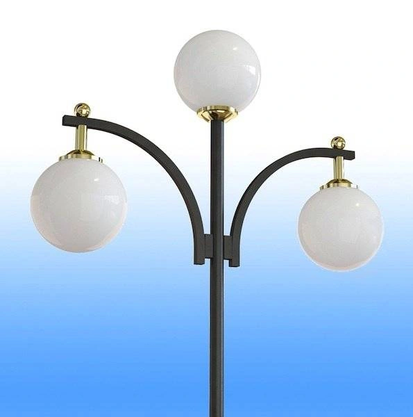 Стальной фонарный столб Т-12-3 со светильником 5,161 м