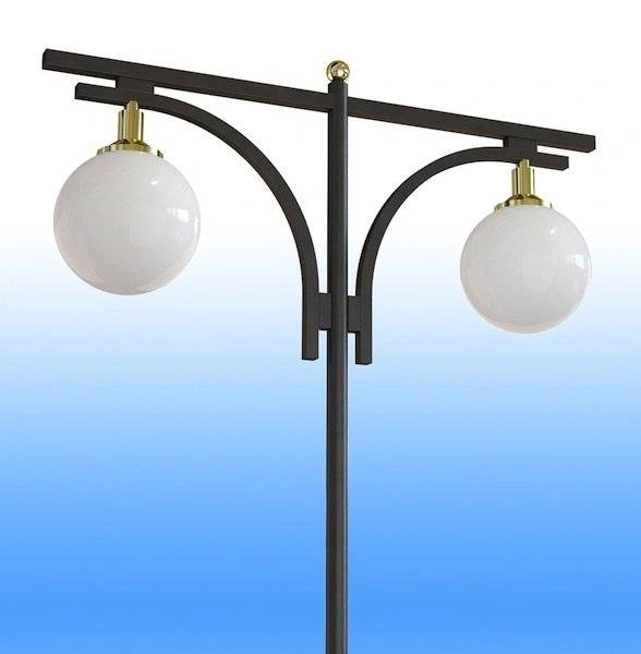 Стальной фонарный столб Т-03-2 со светильниками 3,76 м