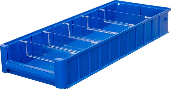Ящик сплошной 600×234×90 мм, объем 12.64 л., арт.: SK 6209, синий, код: 12384