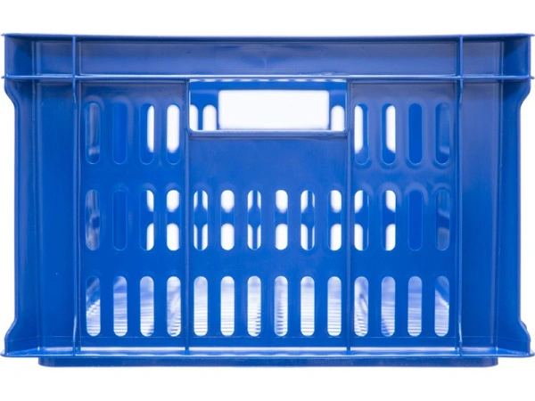 Ящик перфорированный 600×400×250, арт.: 201, объём 46, синий, код: 00377