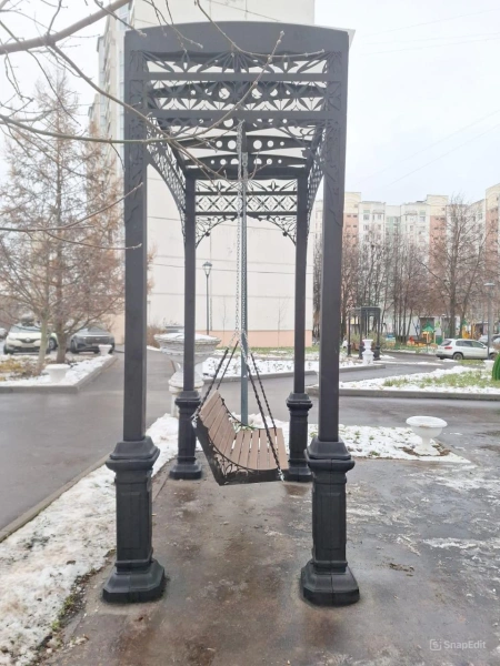 Качели парковые «Сити» Четырехсекционные