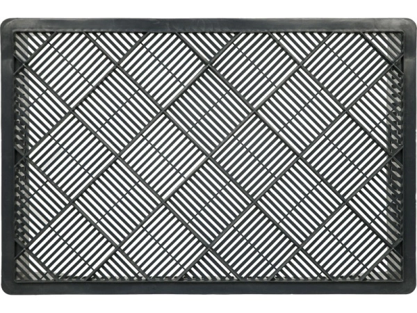 Ящик перфорированный 600×400×190, арт.: 106, объём 48, чёрный, код: 00363