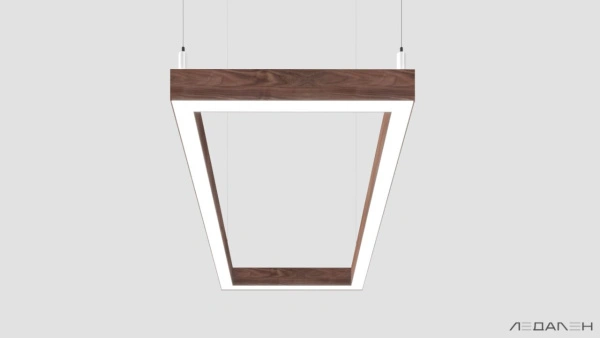 WOOD RETTANGOLO 6000K 84W Американский орех, корпус 