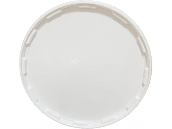 Ведро 11,3л круглое, с пластиковой ручкой, с белой крышкой, код: 36285