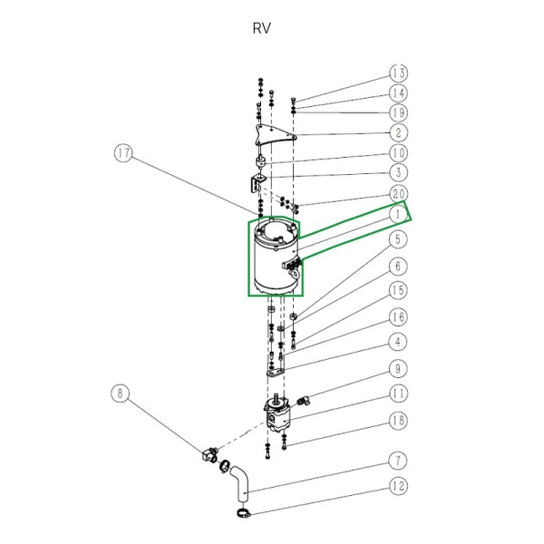 Электродвигатель масляного насоса для ричтрака RV (48V)