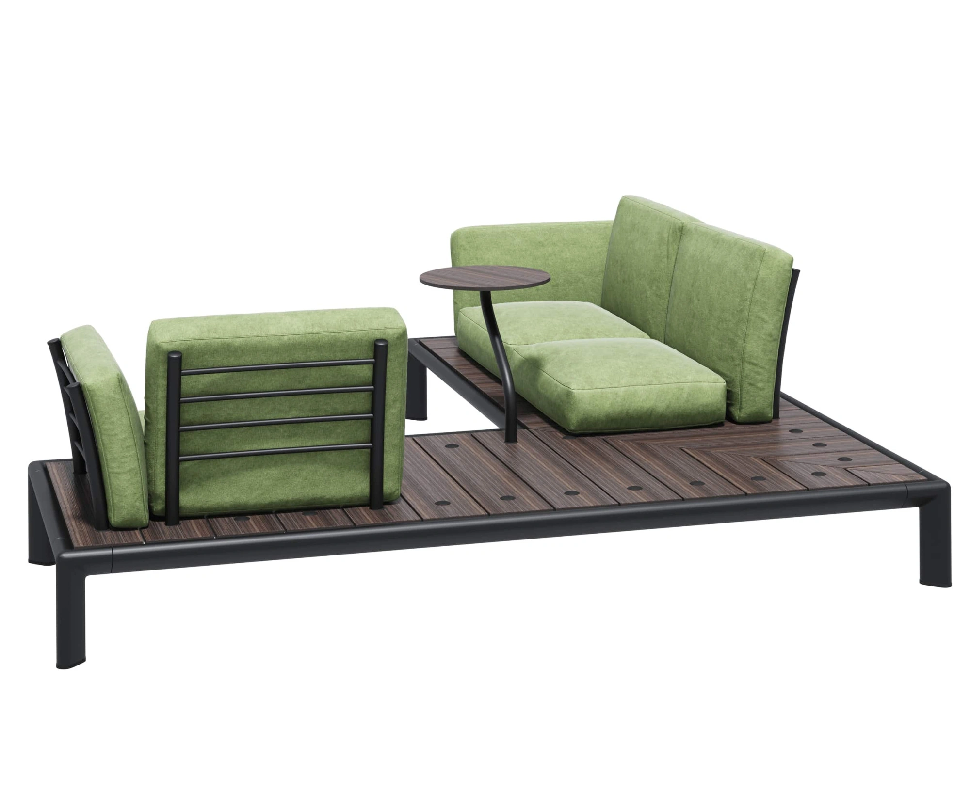 Диван угловой «Лаундж пад» (2/3/3/2/кр)