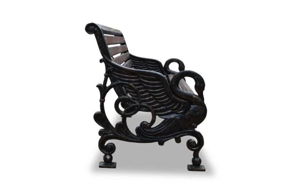 Скамейка чугунная «Лебеди» 1,5 м