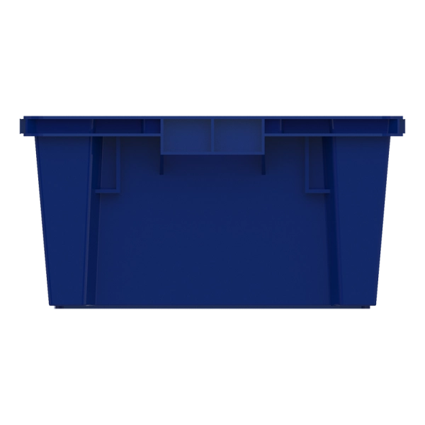 Ящик универсальный пищевой конусный 600х400х200, перфорированные стенки, сплошное дно 